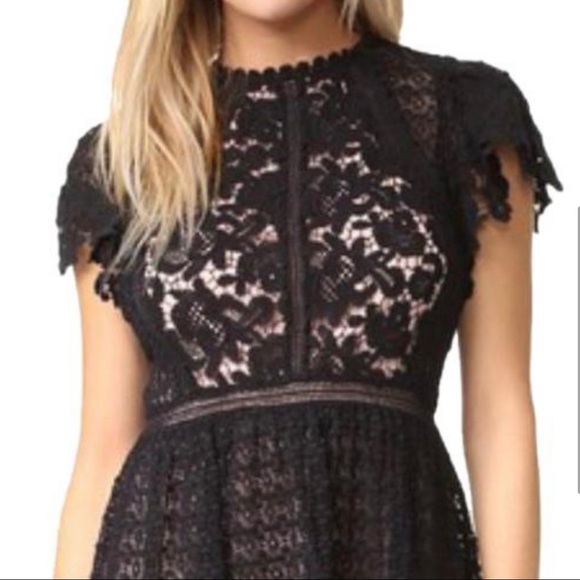 Rebecca Taylor Black Lace Dress - Picture 3 of 16